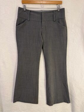 Alice & Olivia Pants Womens 6 Gray Dress Trousers Wide Leg Work Office Business